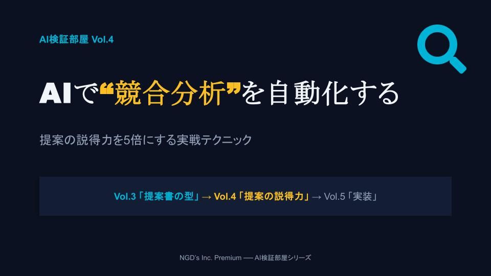 会員向け資料「AI検証部屋」