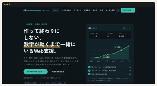 OZcommunications 事業サイト（ozcommunications.jp）