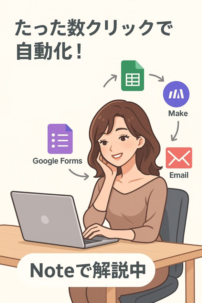 ノーコード自動化（Make）解説 note画像