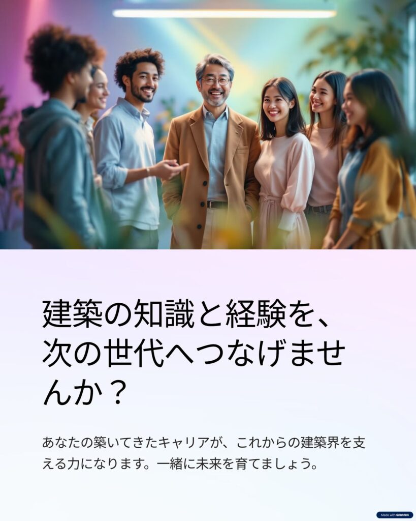 専門学校 建築士採用 Instagramカルーセル